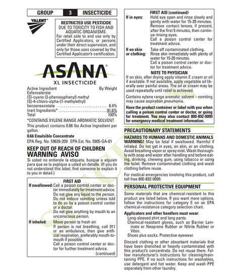 Asana XL Insecticide