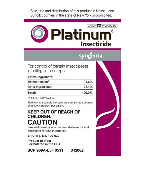 Platinum Insecticide Label