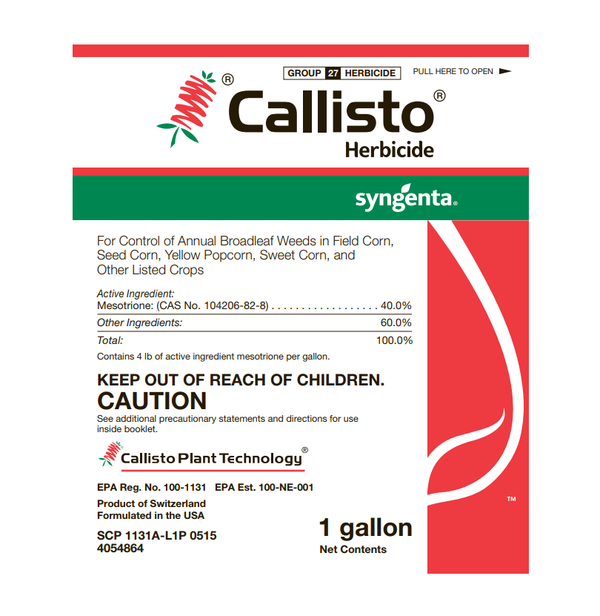 Callisto Herbicide Label