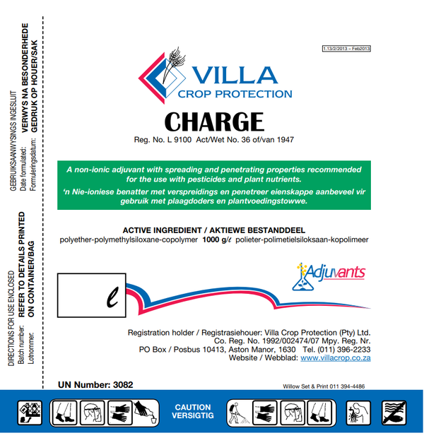 Charge Adjuvant Label
